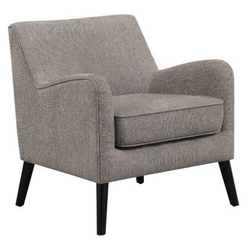 Charlie upholstered accent chair with reversible seat cushion