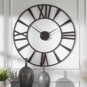 30 inch large metal wall clock