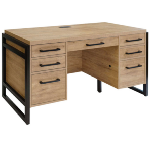 Office Source Artisan 66' W executive credenza with knee space