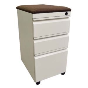 Lorell Mobile Pedestal File with Seating
