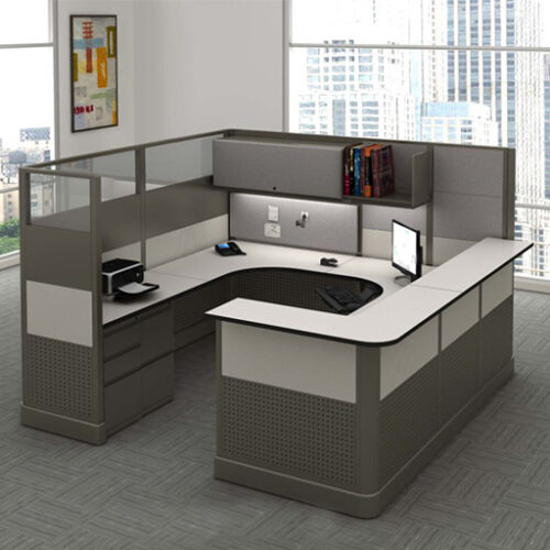 8x8 reception station Ops2 tile system typical office cubicle