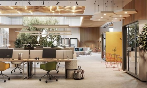 eco-friendly office furniture in Atlanta office